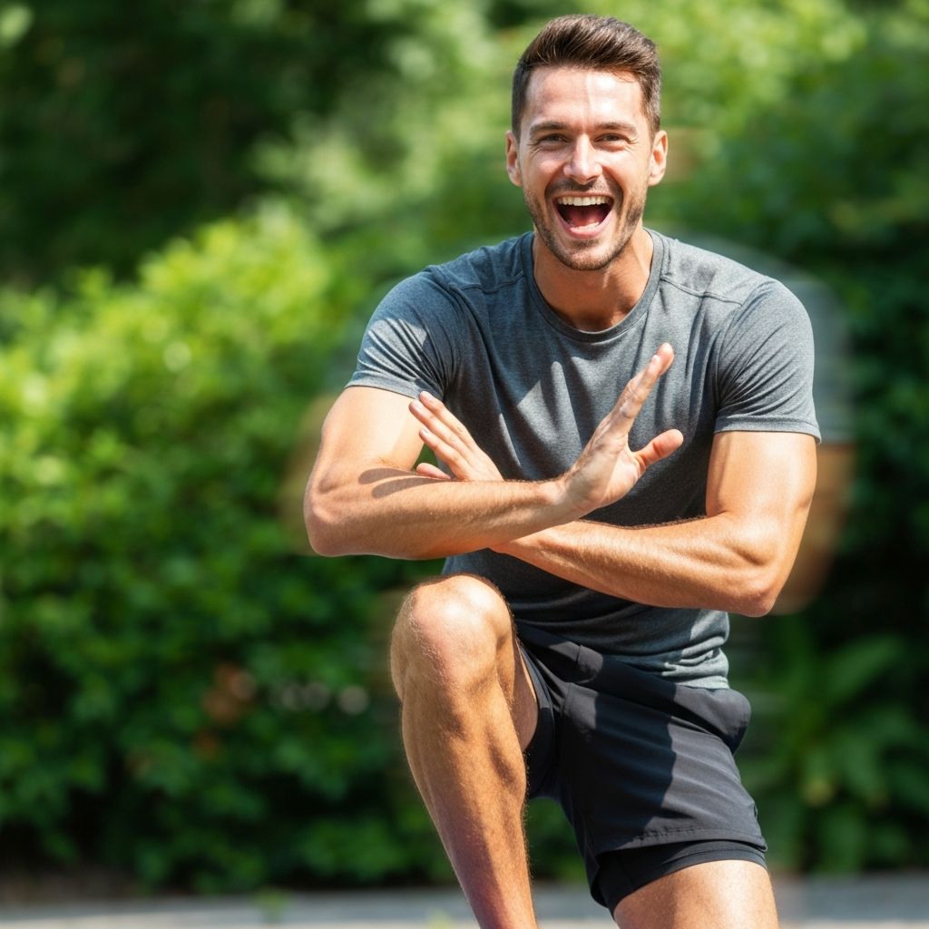 Healthy person with positive energy and vitality